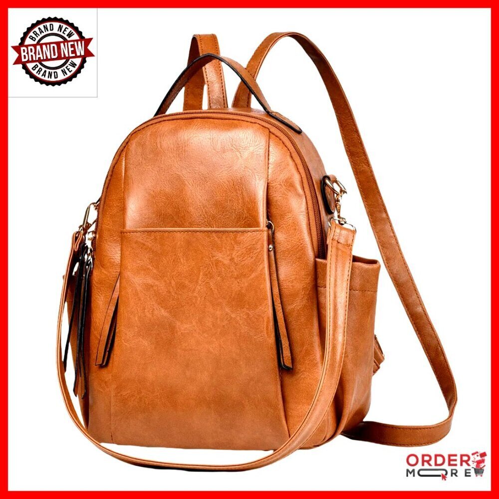 Leather Mini Backpack Purse Convertible Shoulder Bag Women's Fashion